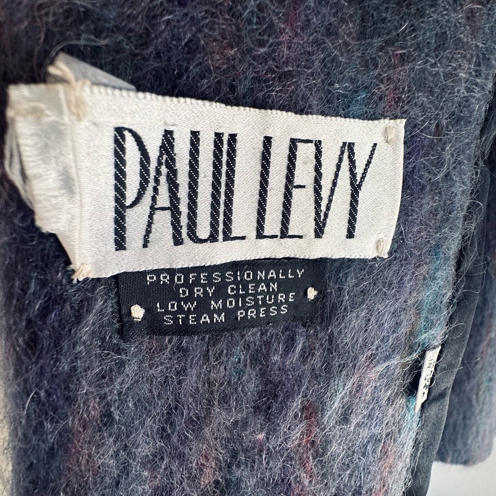 Women’s Vintage Paul Levy Multicolor Mohair Coat - L/XL